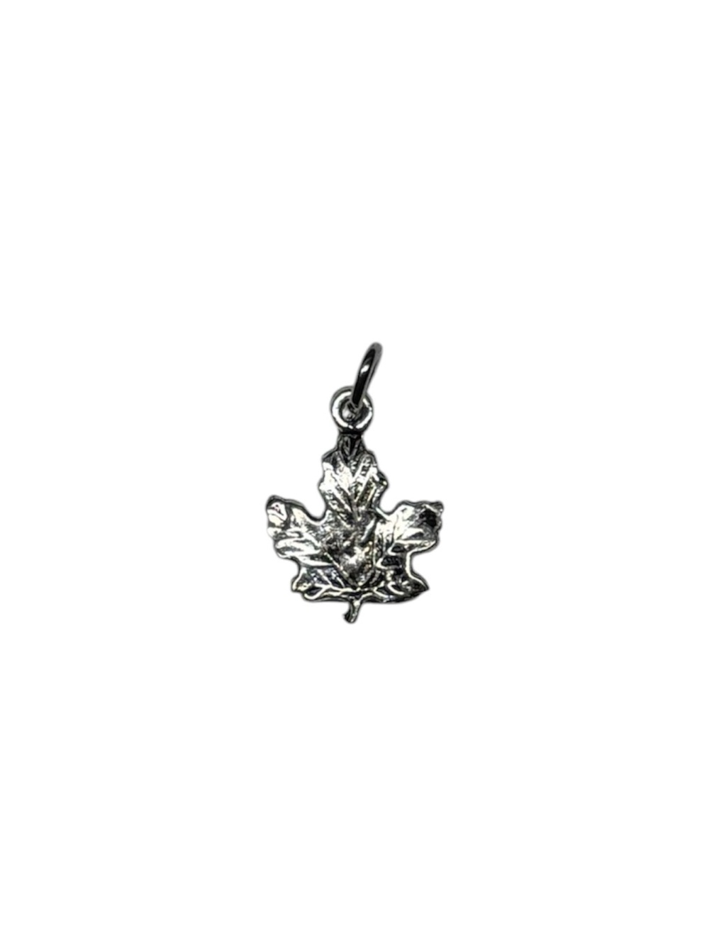 Sterling Silver Maple Leaf Charm Pendant 🍁